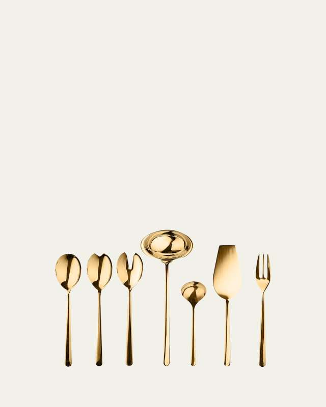 Linea Oro 7-Piece Full Serving Set